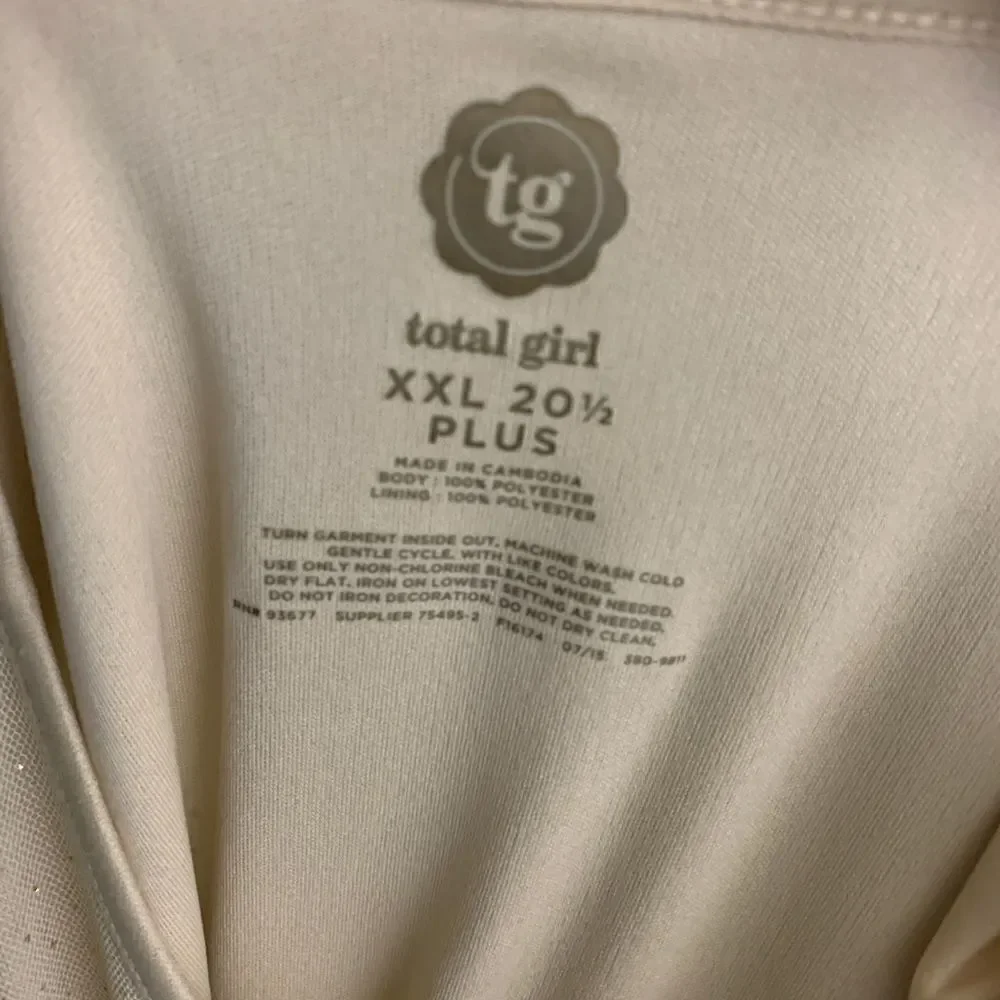 3For$20 Tital Girl XXL 20 1/2 Plus Gold Dress